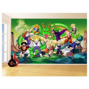 Imagem de Papel De Parede Dragon Ball Goku Vegeta Anime 3,5M Dbz289 - Você Decor