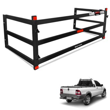 Imagem de Extensor de Caçamba Strada 1998 a 2013 Divisor ED Preto