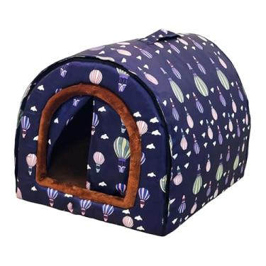 Imagem de IEUDNS Cama em forma de caverna para gatos, casinha para cachorros, canil com fundo antiderrapante, ideal para o inverno, 2 maneiras de usar, tenda para, Balão