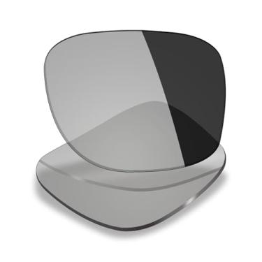 Imagem de Mryok Lentes de substituição UV400 para óculos de sol elétricos Knoxville, HD Polarized, proteção UV, resistente a impactos e ajuste perfeito - Cinza fotocromático anti luz azul