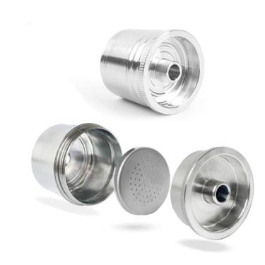 Imagem de XBERSTAR Cápsulas de café reutilizáveis para cápsulas de café illy/Nespresso, reutilizáveis, de aço inoxidável, cápsulas de café