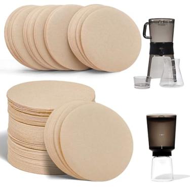 Imagem de Filtros de café de papel compatíveis com a cafeteira OXO Cold Brew, 500 peças de papel de filtro marrom descartável para OXO 947 ml e cafeteira a frio compacta