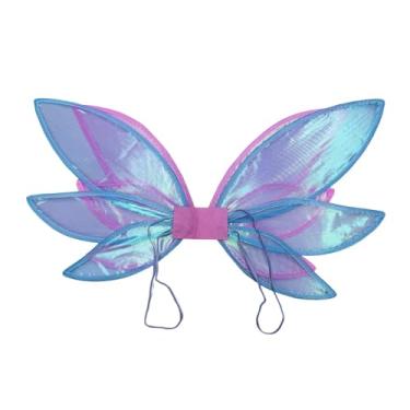 Imagem de Dynwave Asas de Fada/Asas de Elfo para Carnaval, Baile de Máscaras, Aniversário, Fantasia e Espetáculos de Palco, Azul Rosa