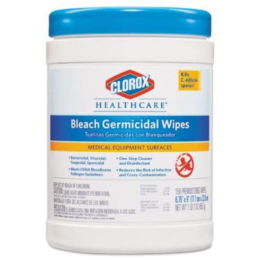 Imagem de Toalhetes desinfetantes Clorox Healthcare Bleach Germicida