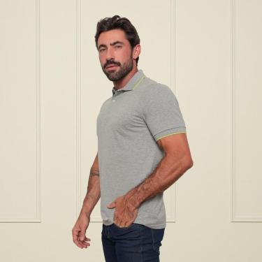 Imagem de Camisa Polo Masculina Sky Surf Manga Curta Lisa Gola com Botão Camiseta-Masculino