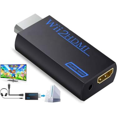 Imagem de Wii to HDMI Converter Adapter 1080P for Full HD Device with 3,5mm Audio Jack&HDMI Output Compatible with Nintendo Wii, Wii U, HDTV, Monitor-Supports All Wii Display