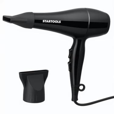 Imagem de Secador de Cabelo Profissional, 1800W, Preto, 2 Velocidades, 2 Temperaturas, Jato Frio, Motor Silencioso, 127V, 23cm