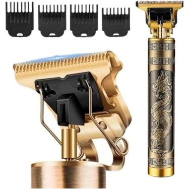 Imagem de Máquina de Cortar Cabelo Dragão Profissional USB Recarregável – Aparador de Barba e Cabelo, Lâmina em Aço Inoxidável, Bivolt, Portátil