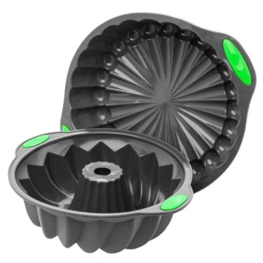 Imagem de Forma Silicone Air Fryer，Conjunto de Dois，Silicone Antiaderente，FáCil de Limpar，Adequado para Uso em Fornos e Fritadeiras de Ar Quente(KIT 2)