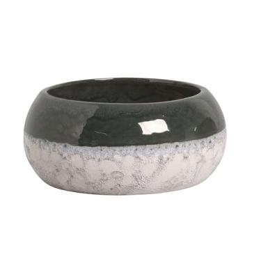 Imagem de Bacia De Cerâmica Rustica (g) Verde Acinzentado Para Cuia 21- Planta, Decorativo, Casa