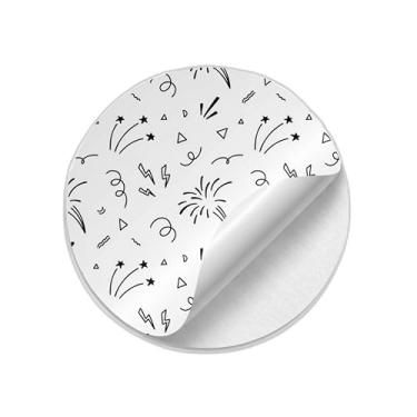 Imagem de Ladrilho Decorativo de Cerâmica Estampa Bonito Doodle Fogo de Artifício