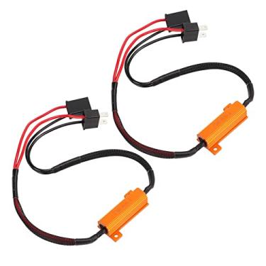 Imagem de Hyuduo Decodificador LED H7, Construção Em Liga de Alumínio ABS Resistência de Fio único para Anti-cintilação, Com Controle de Temperatura, para Solução de Problemas de Luz Reversa do