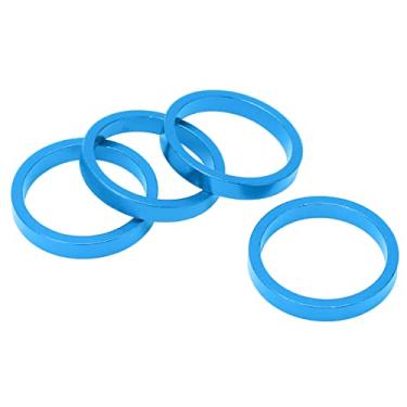 Imagem de Acouto 4 Unidades de Espaçador de Fone de Ouvido Em Liga de Alumínio para Bicicletas de Montanha e Estrada - Tubo de 28,6 Mm, Arruela de Garfo de Bicicleta Leve, Desempenho de Ciclismo Aprimorado (#3)