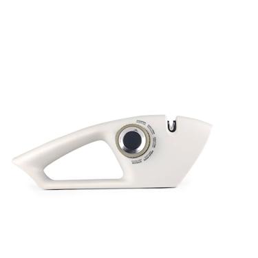 Imagem de Afiador de facas manual profissional 5 estágios em 1 para a maioria dos chefs de cozinha/serrilhado/pão/bolso/facas de caça, tesouras, com base antiderrapante e design ergonômico de afiação da UK