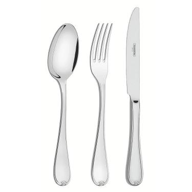 Imagem de Faqueiro Tramontina Vicenza em Aço Inox com Facas de Mesa Forjadas sem Estojo 130 pç 66924423