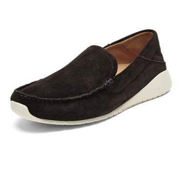 Imagem de OluKai Ka'a Loafer Sapato masculino premium, materiais de camurça italiana de primeira linha e artesanato, visual elegante e contemporâneo, ajuste confortável e suporte o dia todo, Madeira Dk /