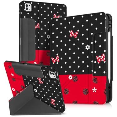 Imagem de Miss Adola Capa para iPad Pro de 13 polegadas M4 2024 - Capa protetora para iPad Pro 13 com suporte para lápis, design de desenho animado fofo para meninos e meninas, Point Mini