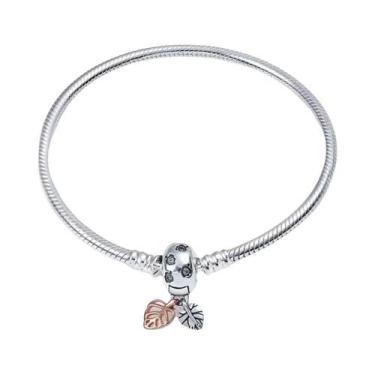 Imagem de Pulseira DIY De Prata Esterlina 925 Com Coração, Coroa E Corrente De O