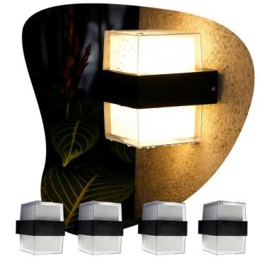 Imagem de Arandela LED Quadrada 10W 900lm Luz Branco Quente Moderna Bivolt 61172