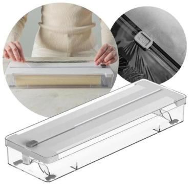 Imagem de Porta Rolos Duplo Organizador Para Filme Alumínio Plástico - Ou