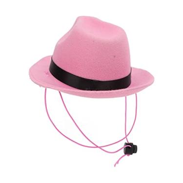 Imagem de YOUTHINK Chapéu de Cowboy para Animais de Estimação, Engraçado, Fofo, Cachorro, Cachorro, Cães, Gatos, Festa, Festival, Uso Diário (Rosa)