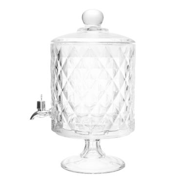 Imagem de Suqueira Bold com Pé e Tampa Diamond 4,5L Cristal - Lyor