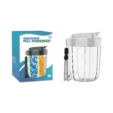 Imagem de Organizador De Vitaminas Portátil À Prova d'Água Com 7 Compartimentos 