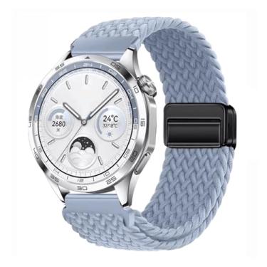 Imagem de KGFCE Pulseira respirável de nylon de 22 mm e 20 mm para Huawei Watch GT4/Pro 46 mm/GT3/GT2 2e para Samsung Watch 6/5/4/3/Gear S3, For other 22mm, Ágata