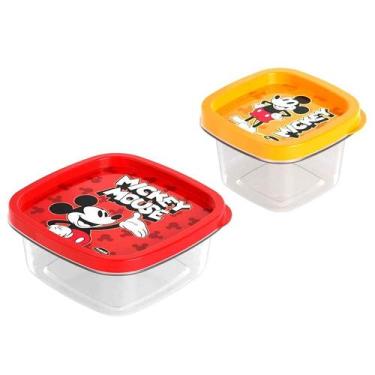 Imagem de Kit 2 Potes Mickey 200ml e 580ml Porta Temperos e Alimentos - Plasútil