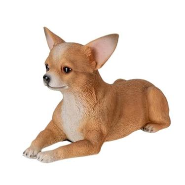 Imagem de Pacific Giftware Estátua de cachorro Chihuahua linda decoração de casa, presente perfeito para amantes de chihuahua e colecionadores de animais, decoração exclusiva para aniversários e ocasiões