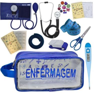 Imagem de Kit Enfermagem Profissional Glicose Estagio Saude Completo - PREMIUM, 