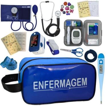 Imagem de Kit De Enfermagem Completo Medidor Glicose Aparelho Pressao - PREMIUM,