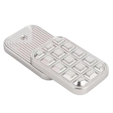 Imagem de TOPINCN Fidget Slider, Liga de Alumínio Metal Poker Push Card Brinquedo de Alívio de Estresse para Adultos Adolescentes Com Saco de Armazenamento Presente para Namorado Marido Pai (SILVER)