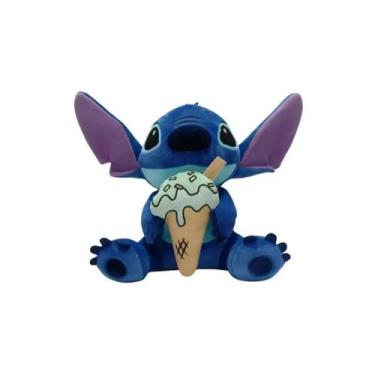 Imagem de Pelúcia disney stitch cute com sorvete azul claro 30cm - fun f0189-1 -