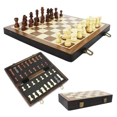 Imagem de Jogo Xadrez Tabuleiro 29x29 Cm Madeira Profissional