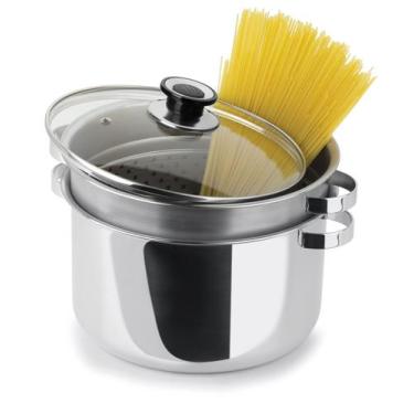 Imagem de Panela Espagueteira de Aço Inox Grande 6,8L Indução Forma - Forma Inox