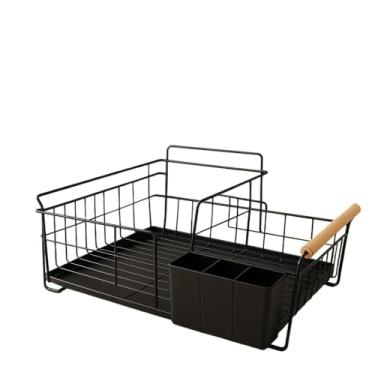 Imagem de Escorredor de Louça Organizador de Pia Em Aço Inox Com Bandeja de Escoamento