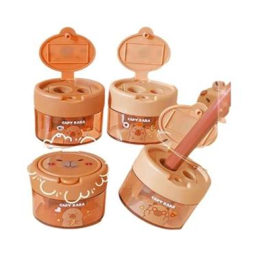 Imagem de Apontador De Lápis Criativo Em Forma De Cartoon, Mini E Portátil, Com 