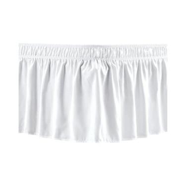 Imagem de Saia De Cama Ajustável Com Elástico, Fácil De Colocar, Ruffle Antipoei