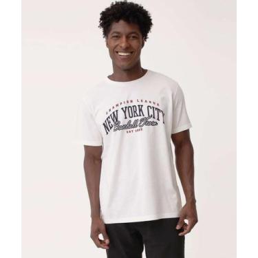 Imagem de Camiseta Masculina Estampa Frase Marisa Off White-76078, Off white, GG