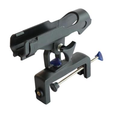 Imagem de Vaveren Suporte para vara de pesca em barco, leve, giratório e ajustável, com braçadeira grande, ideal para canoas, e caiaques.