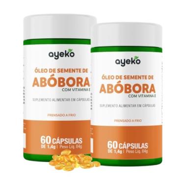 Imagem de 2X Óleo De Semente De Abóbora + Vitamina E Prensado A Frio 60caps - Ayeko