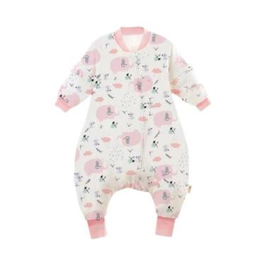 Imagem de Saco De Dormir Quente Para Bebês Meninas Com Pés, 1-4 Anos, Cobertor D