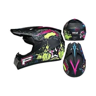 Imagem de Capacete De Motocross Off-Road Para Homens E Crianças, Capacete Downhi