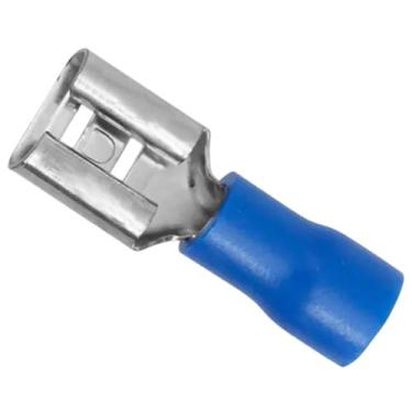Imagem de Kit Terminal Pré-Isolado Fêmea Fio 1,5/2,5mm Azul 6934 10 Unidades - C