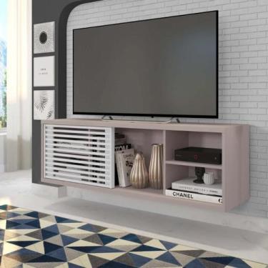 Imagem de Rack Suspenso para TV até 55 Polegadas 136cm em BP Porta Ripada Multiv