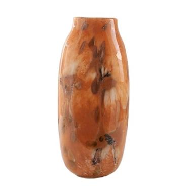 Imagem de Vasos simples estilo medieval vaso de vidro pintado a óleo mesa interior de casa arranjo de flores armário de TV varanda vaso de flores vaso de mesa (B)