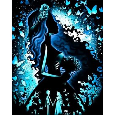 Imagem de JYLMOOD Kits de pintura de diamante de desenho animado para adultos, kits de arte de diamante 5D para iniciantes, faça você mesmo, broca completa, strass com ferramentas, acessórios para decoração de