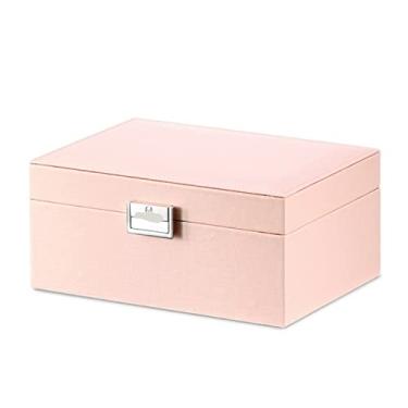 Imagem de U5GAAALPPQ9 Caixa de joias de alta qualidade caixa de joias estilo europeu princesa caixa de joias multicamadas caixa de joias caixa de armazenamento de brincos de madeira (cor: preto tamanho: 1) (1)