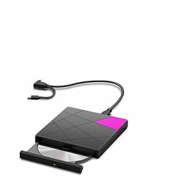 Imagem de Leitores de DVD portáteis USB 3.0 gravador externo DVD/CD gravador super fino drive RW leitor de cartão SD leitor de DVD portátil compatível com USB 2.0/USB 1.0